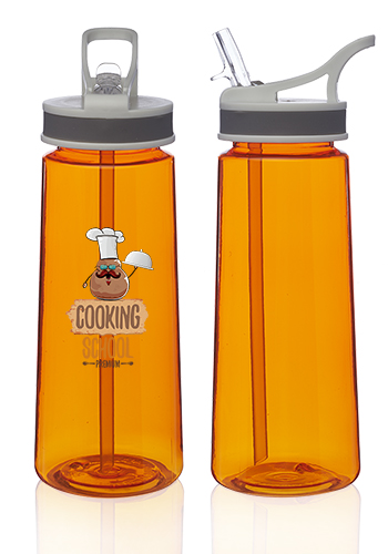 22 oz. Sports Water Bottles with Straw 22