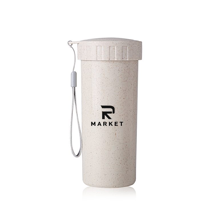 Food-Grade Reusable Tumbler made of natural wheat straw fiber+food grade PP 1