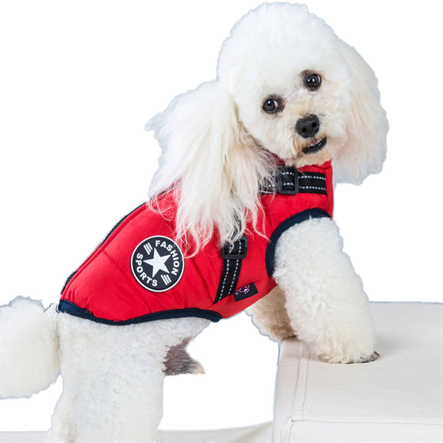 Cotton-Padded Dog Vest 8