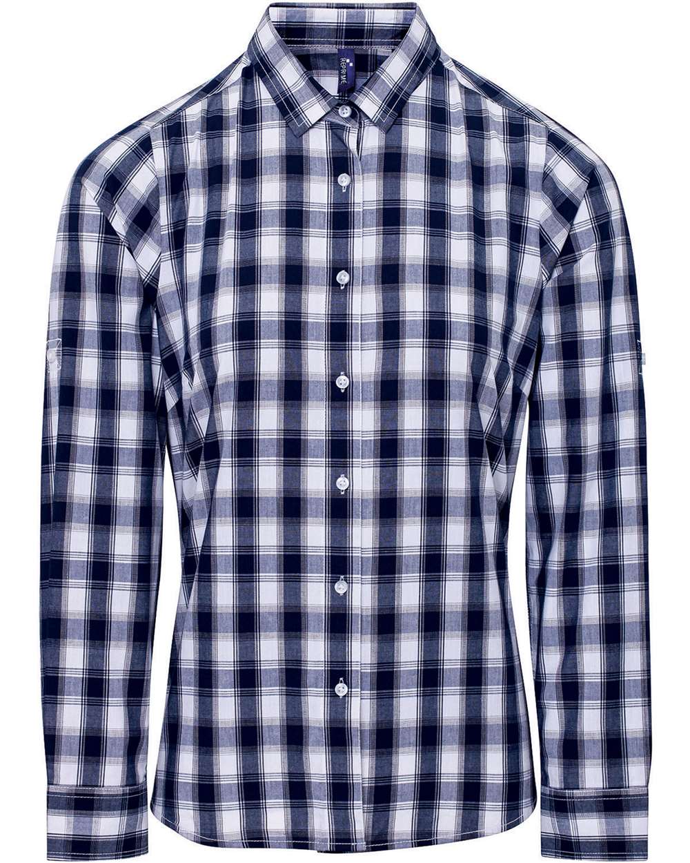 Women's Mulligan Check Cotton Dress Shirt - RP350 35