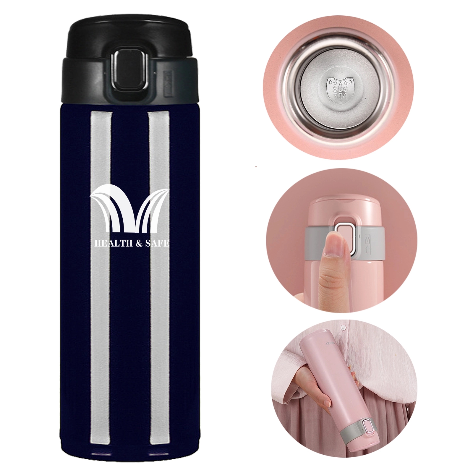Handle Spring Thermos Cups 3