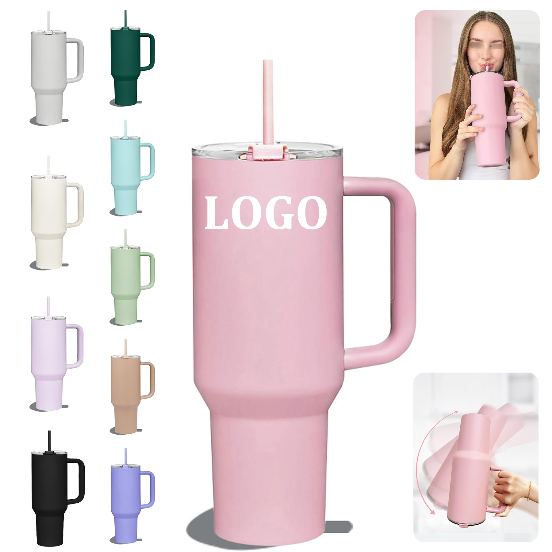 40oz Tumbler with Handle 3