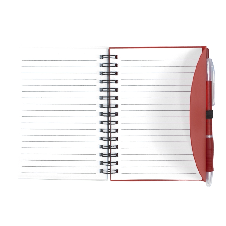 "CUPERTINO" Stylish Spiral Notepad Notebook with Matching Color Pen 1