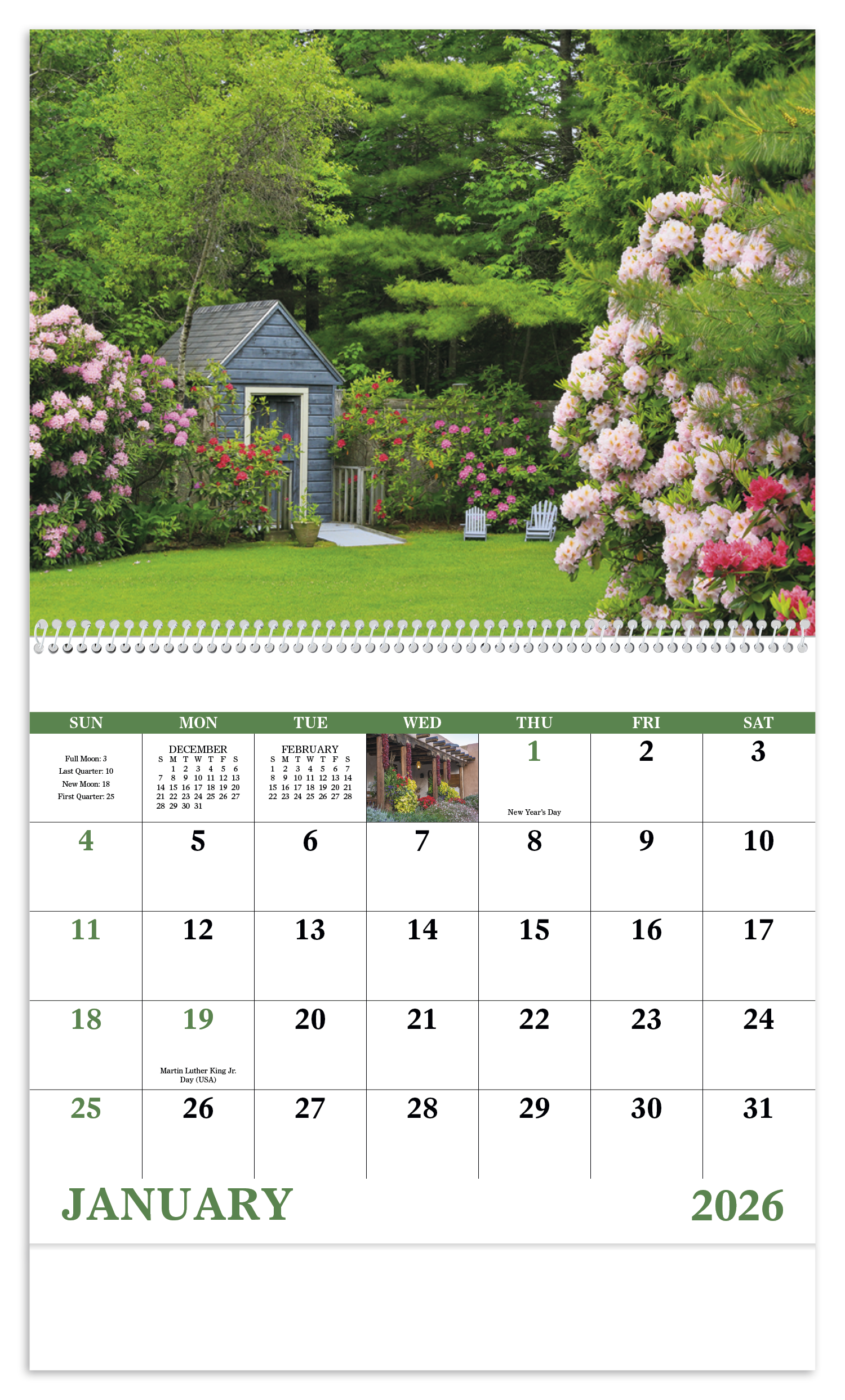 Good Value™ Garden Walk - Spiral Calendar 25
