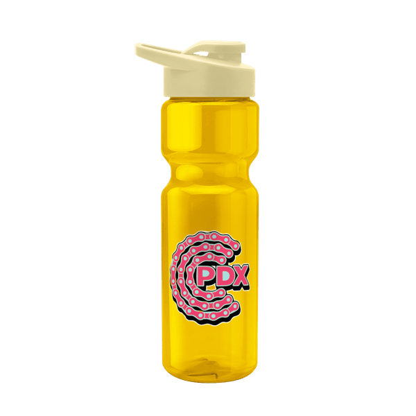 Blazer 28oz Transparent Bike Bottle w/Drink-thru Lid 1337
