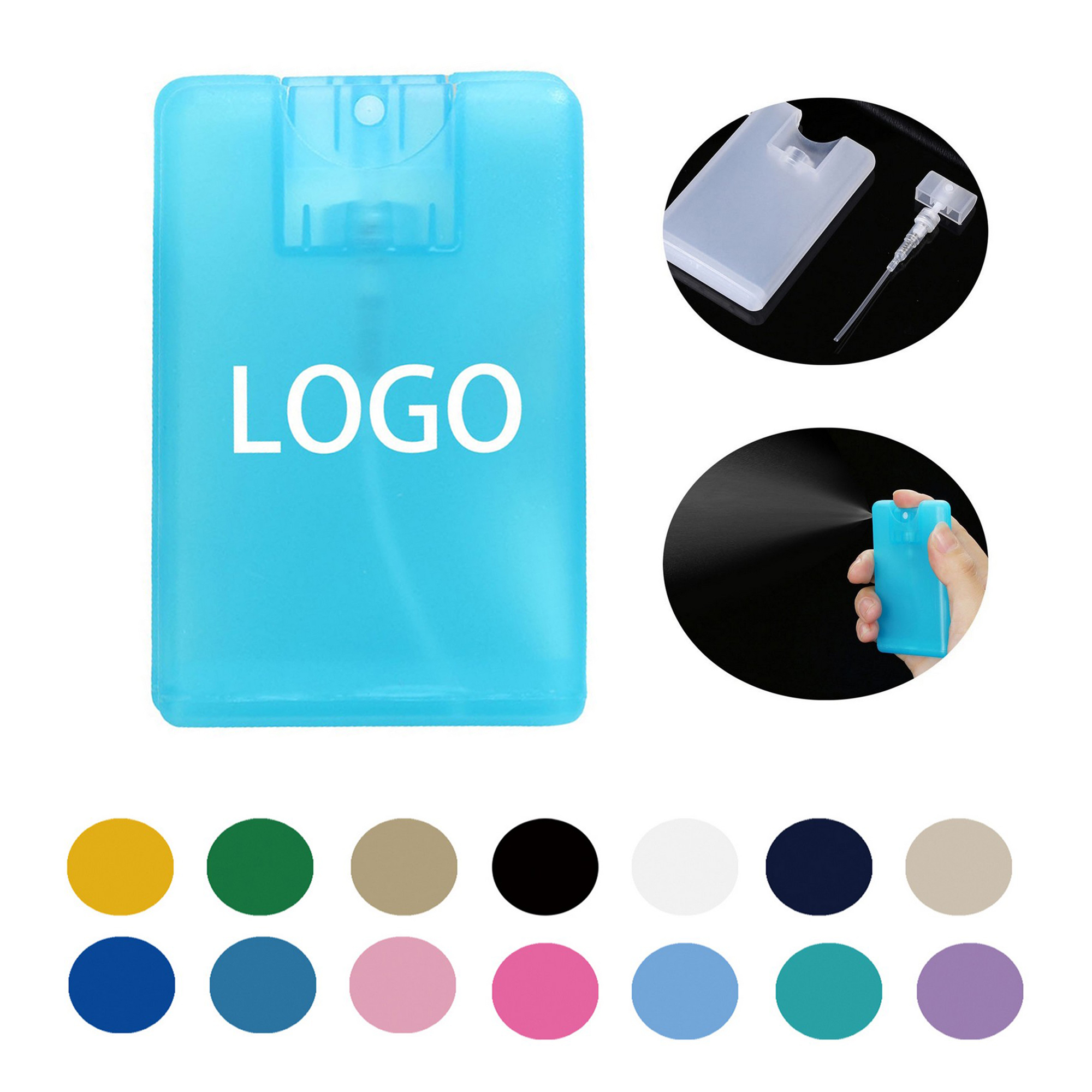 0.7oz Credit Card Size Spray Bottle Empty 2