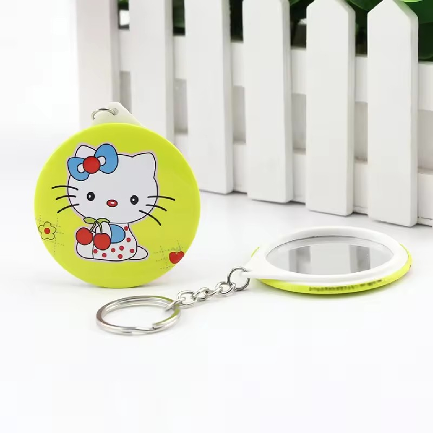 Full Color Tin Mirror Keychain 3