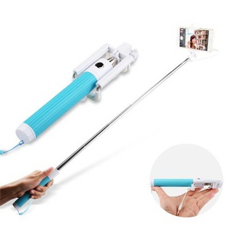 Integrated Wired selfie sticks,Foldable Wired Monopod 1