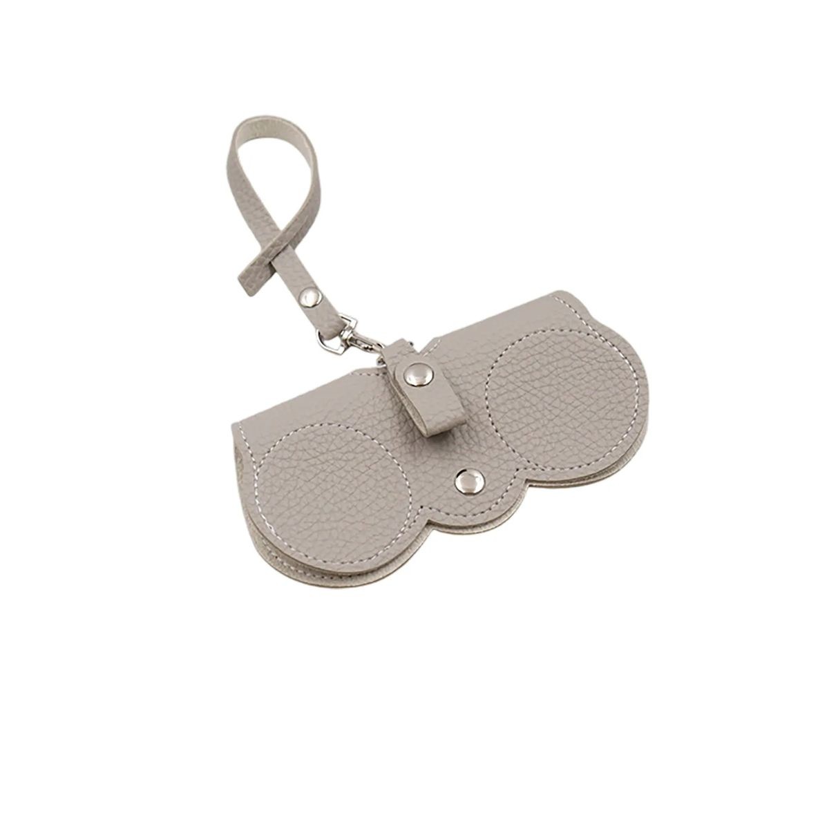 Portable Leather Glasses Case with Clip and Customizable Logo 1