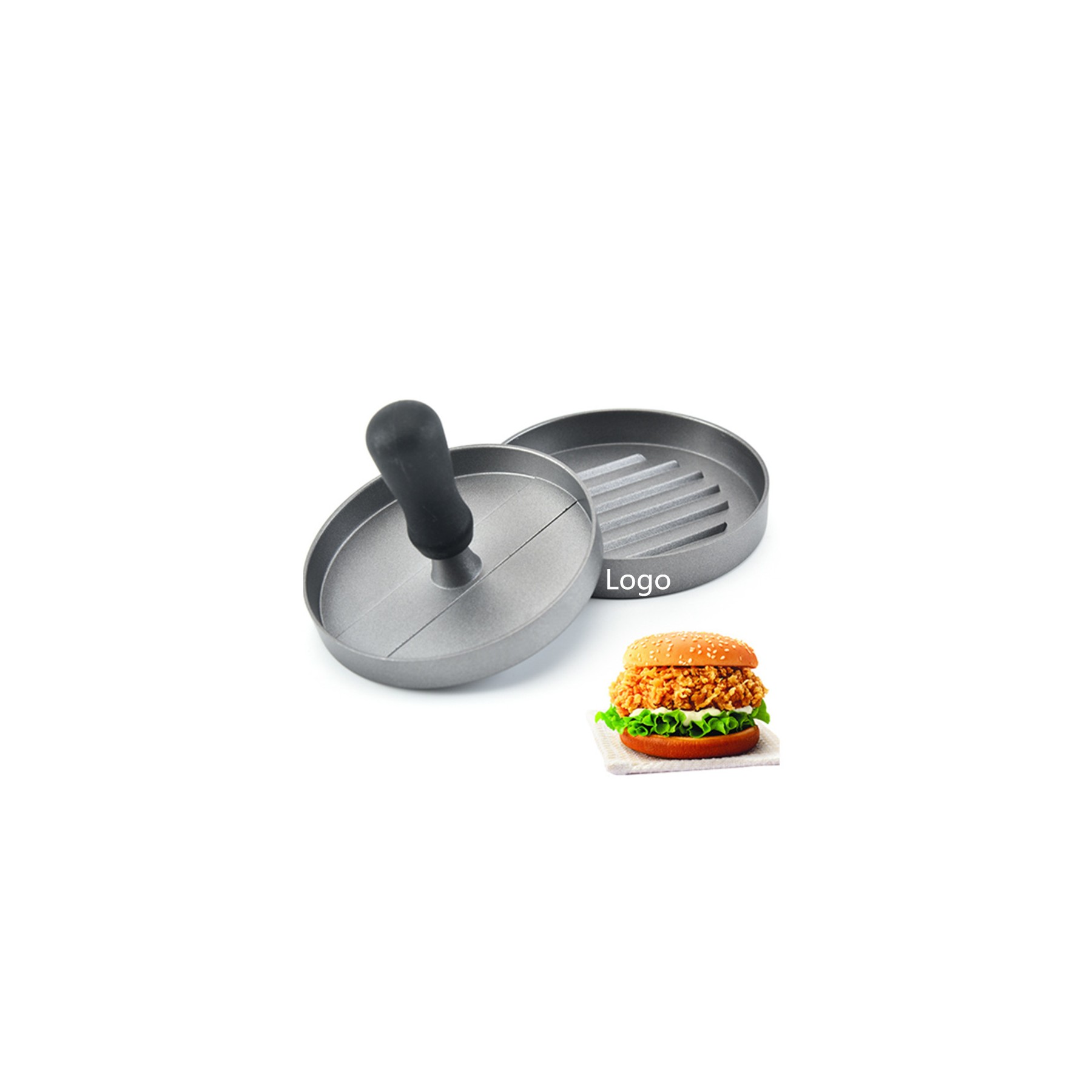 Aluminum Non-Stick Hamburger Press