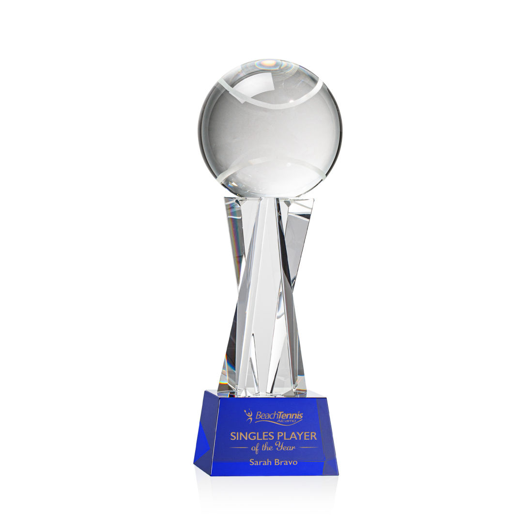 Tennis Ball Award on Grafton Base - Blue 7