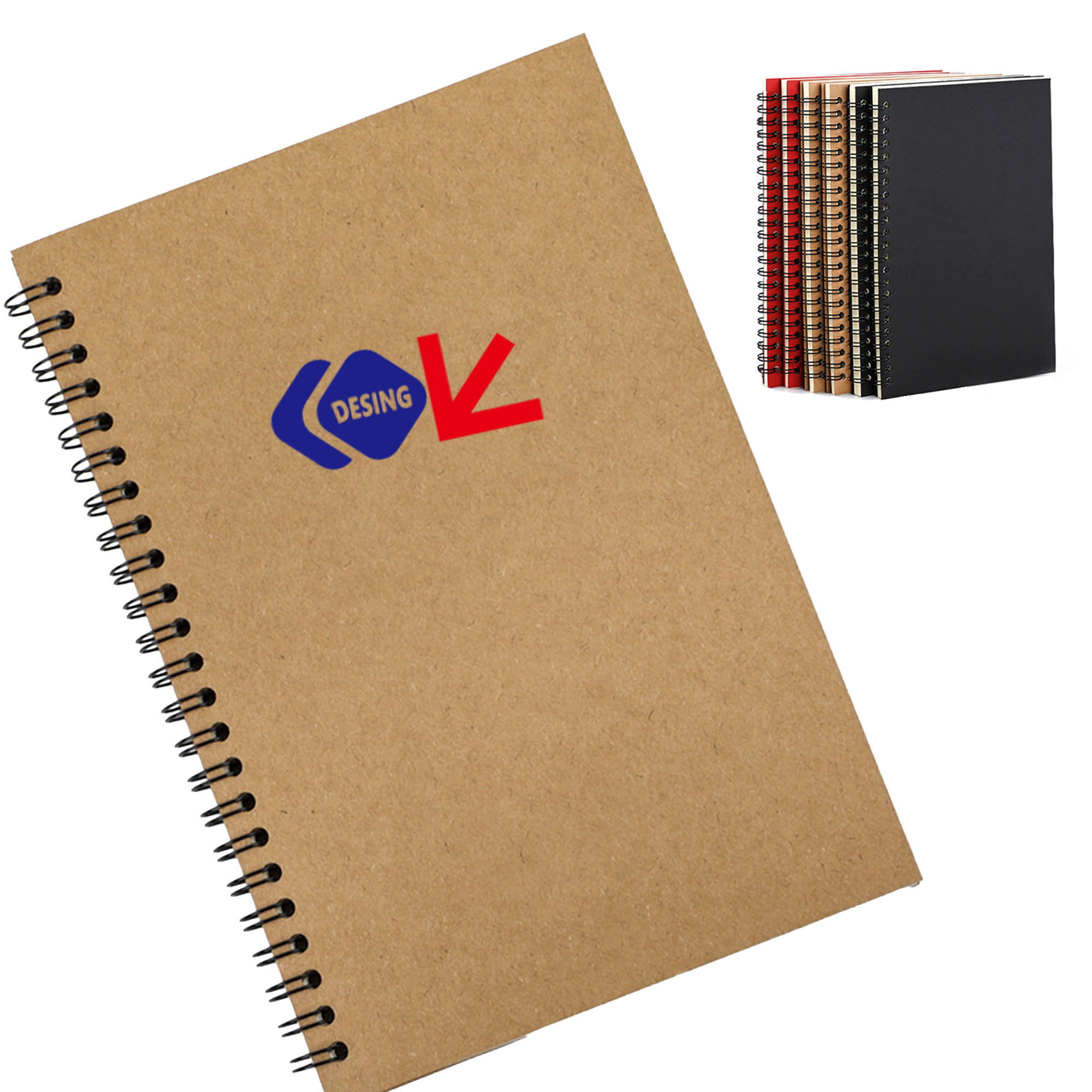 Kraft Paper Spiral Notebook 4