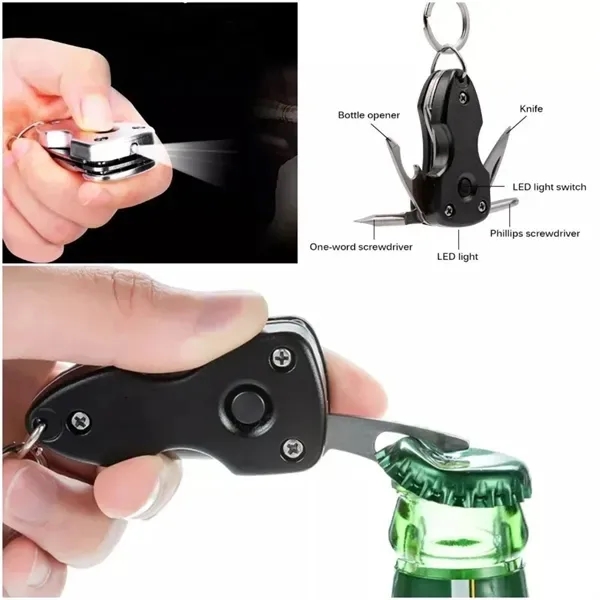 LED Keychain Knife Tool - EDC Multifunctional 3