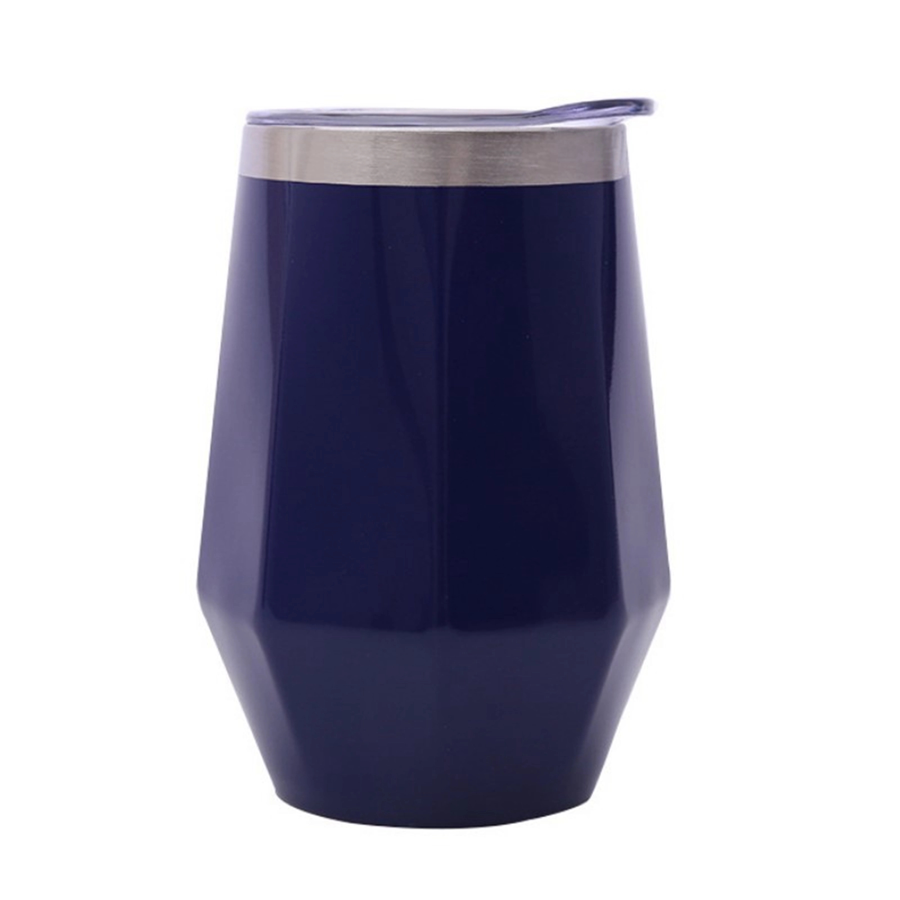 12 oz Diamond Shape Wine Cup with Lid 5