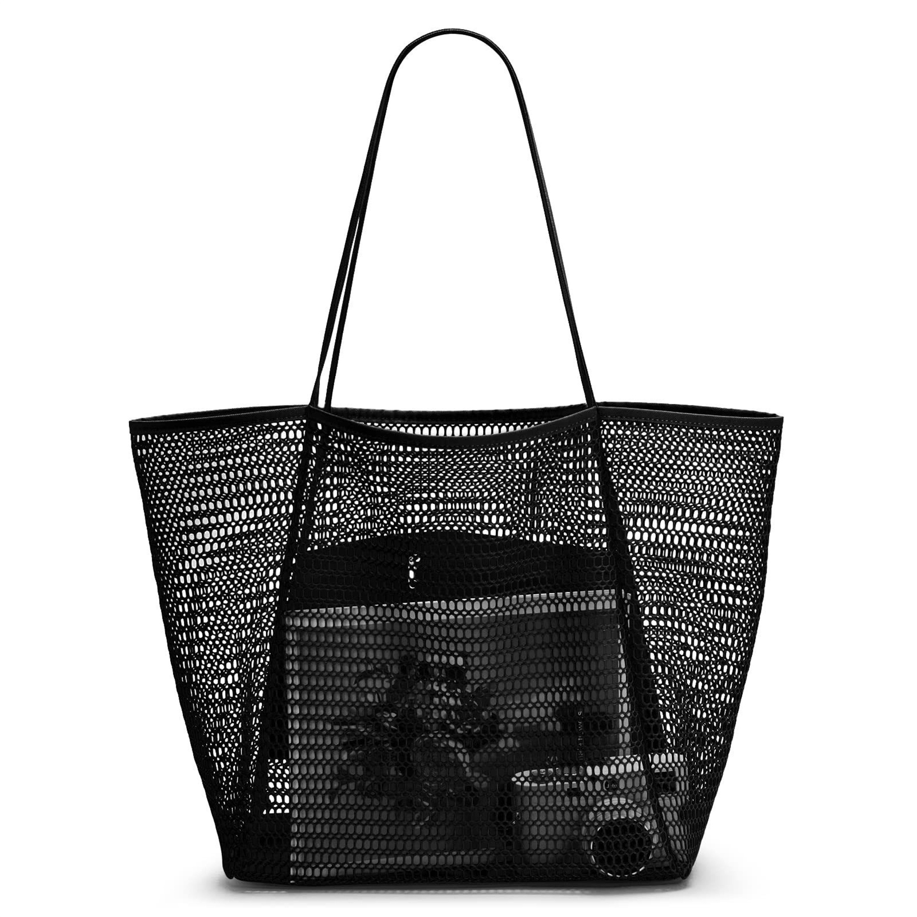 Mesh Beach Tote Womens Shoulder Handbag 4