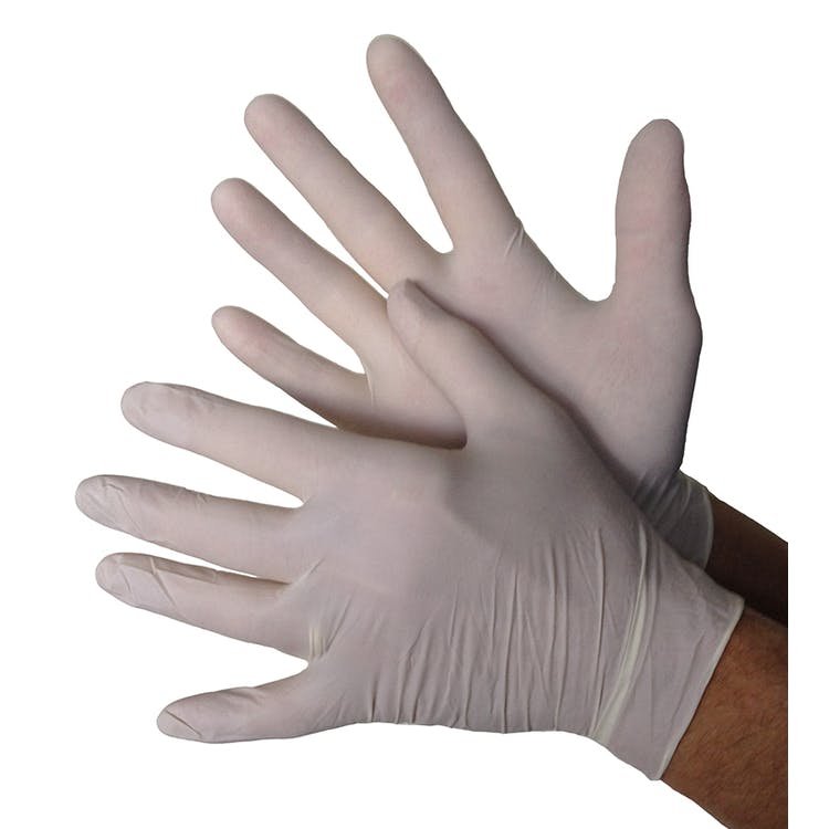 Disposable Latex Gloves - Beige Extra Small 1
