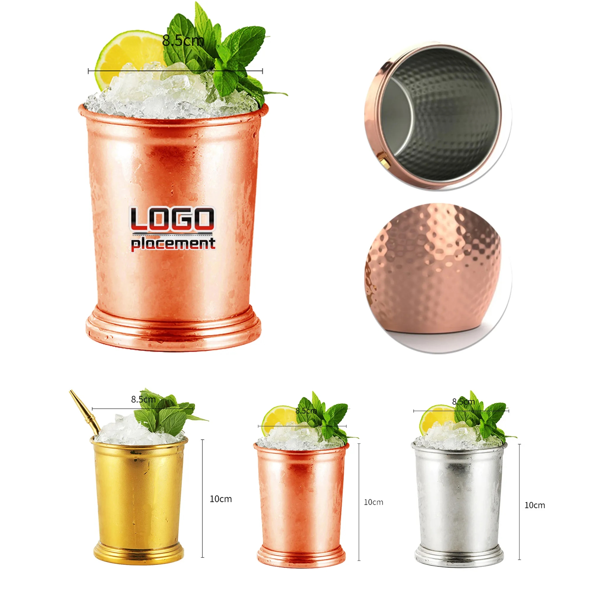 12 Oz Electroplated Mojito Mint Julep Cup