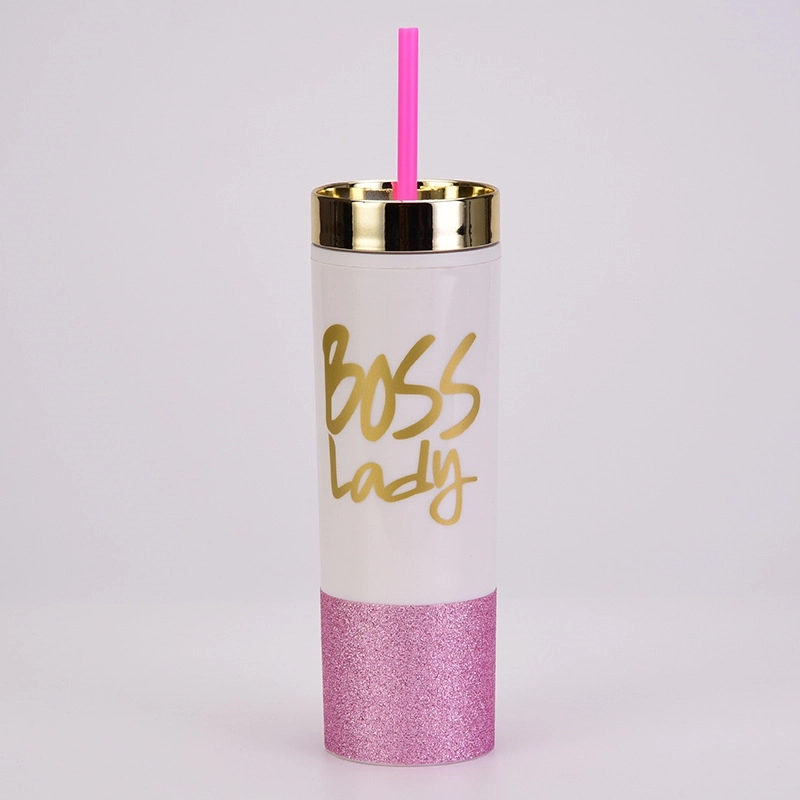 Custom AS Plastic Material Straw Tumbler 1