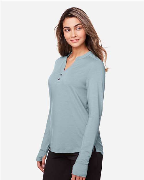 Women's JAQ Stretch Performance V-Neck Snap Pullover - NE400W 32