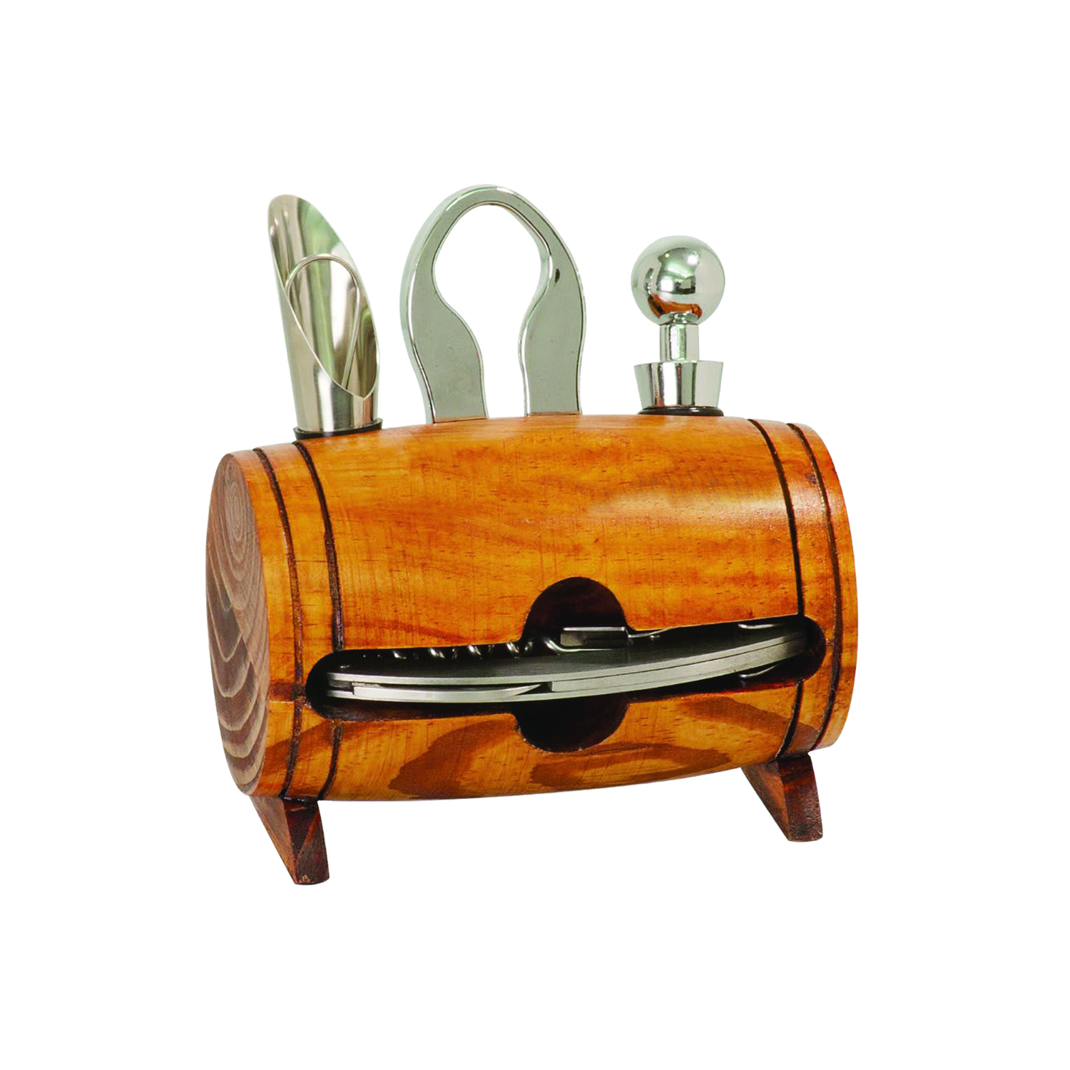 4-Piece Barrel Wine Tool Set 3