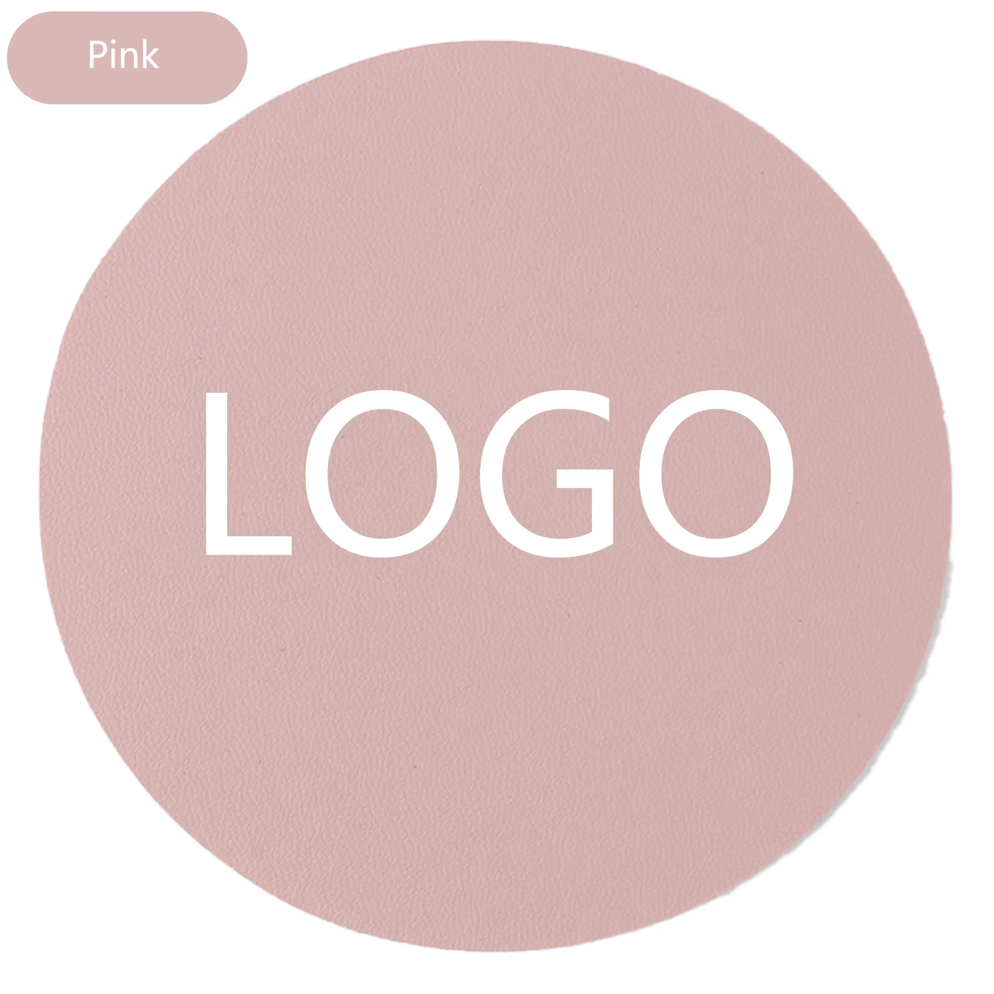 Custom Leather Coasters Round Diameter 3 7/8 Embosse 9