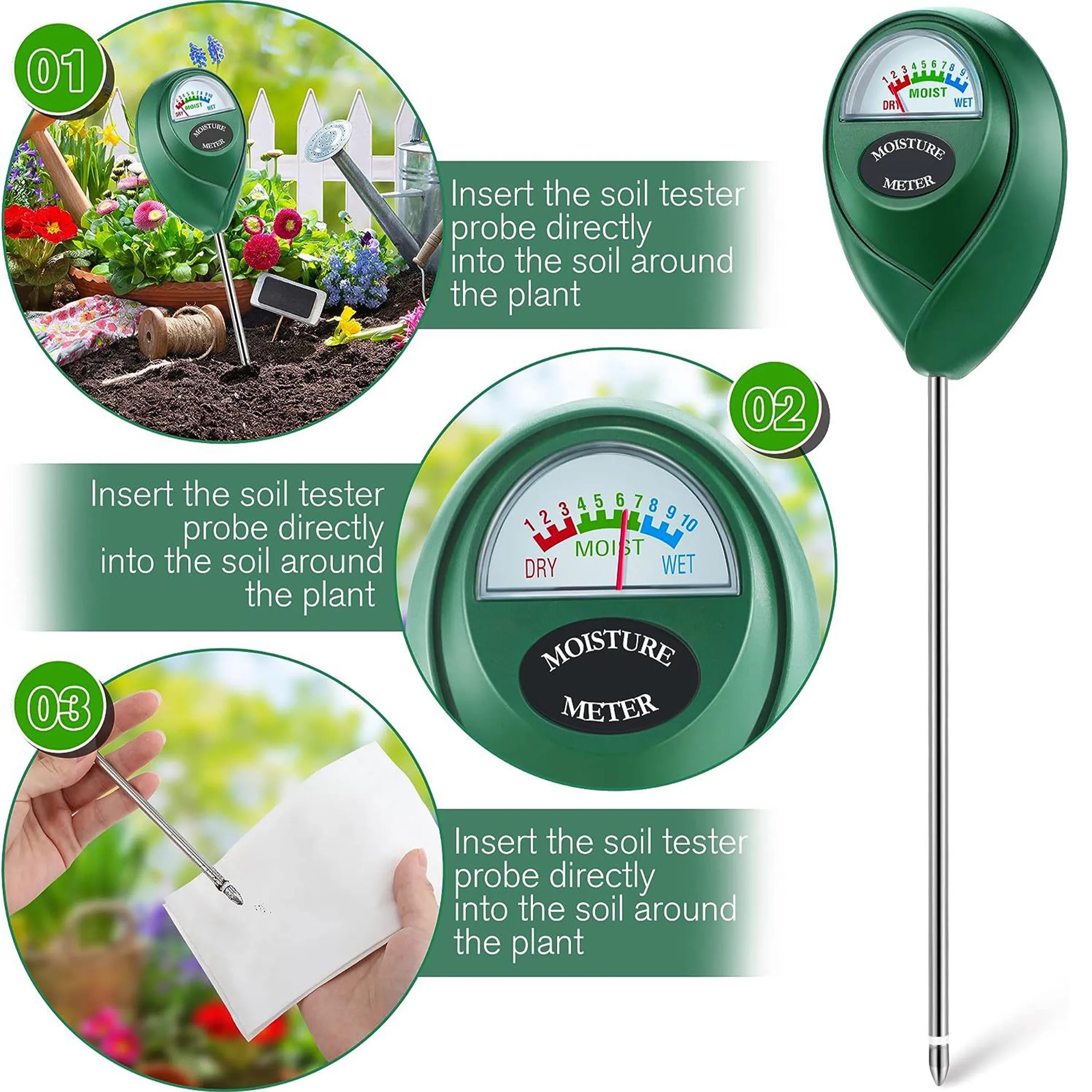 Abs Soil Hygrometers With Batteries 5