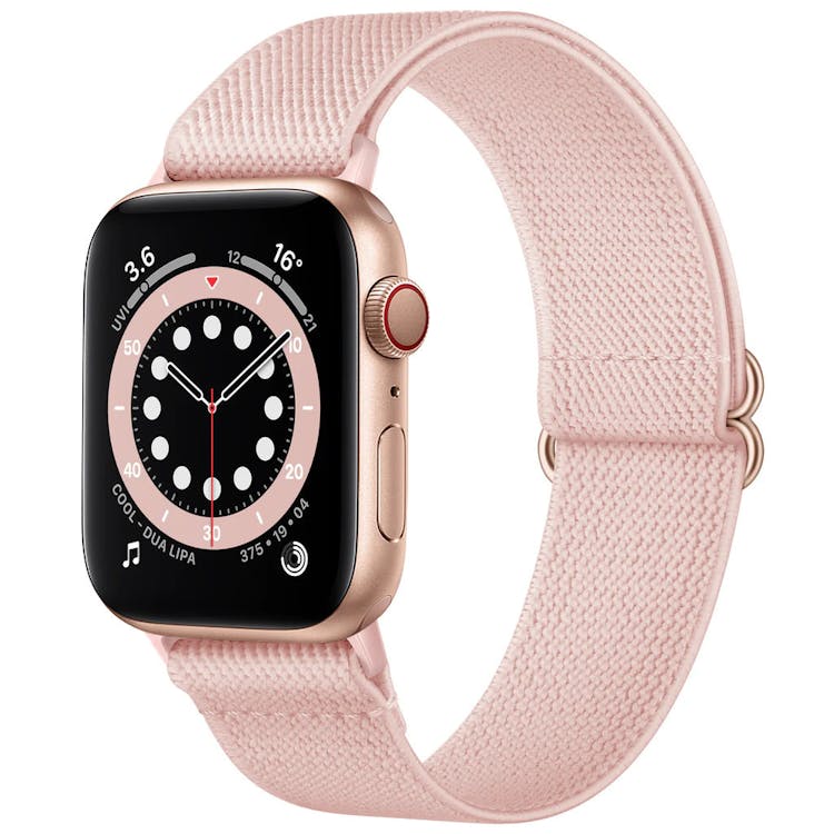 Apple Watch Mesh Bands - Pink Nylon 38mm/40mm/41mm Face 2