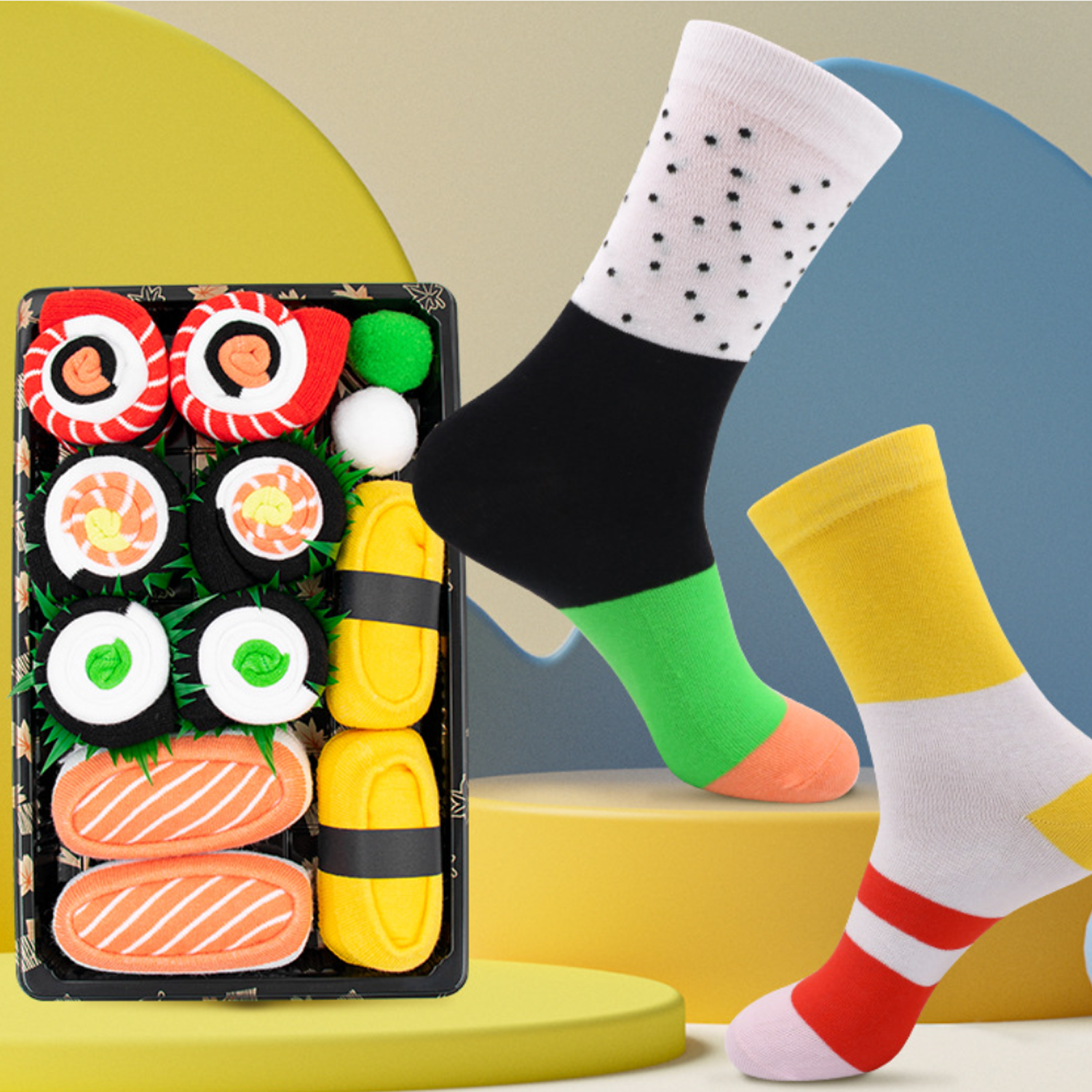 Mid-Tube Combed Cotton Socks For Christmas 5