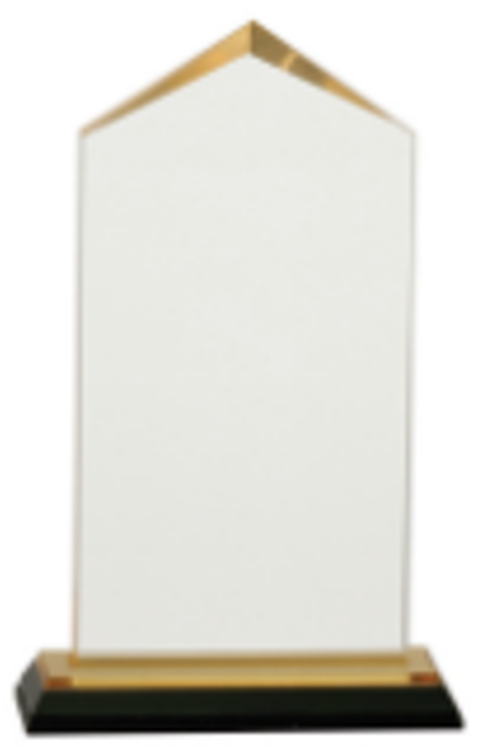 7.5" Gold Jewell Impress Acrylic Award