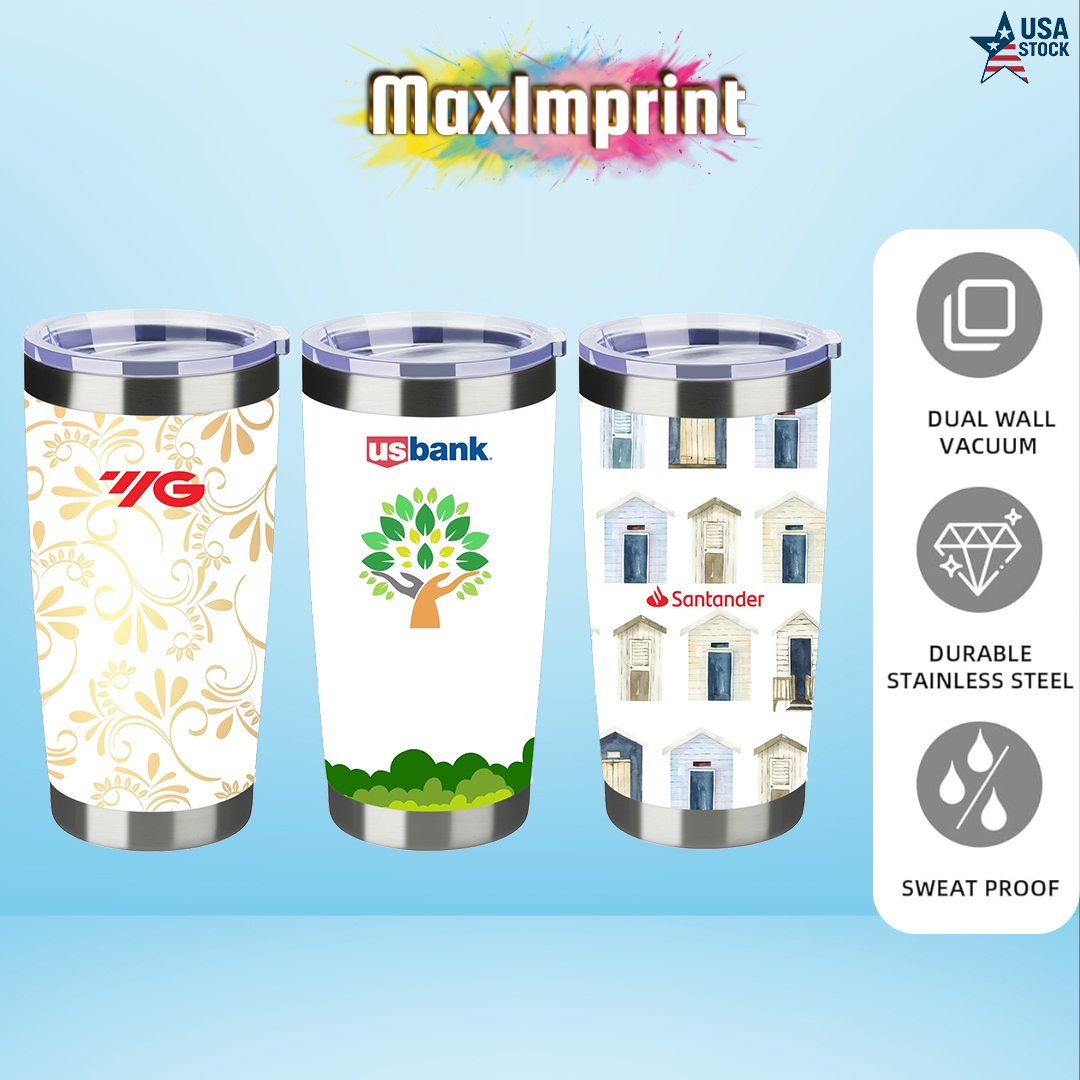 MaxImprint 20oz Stainless Steel Vacuum Tumbler with Lid 7