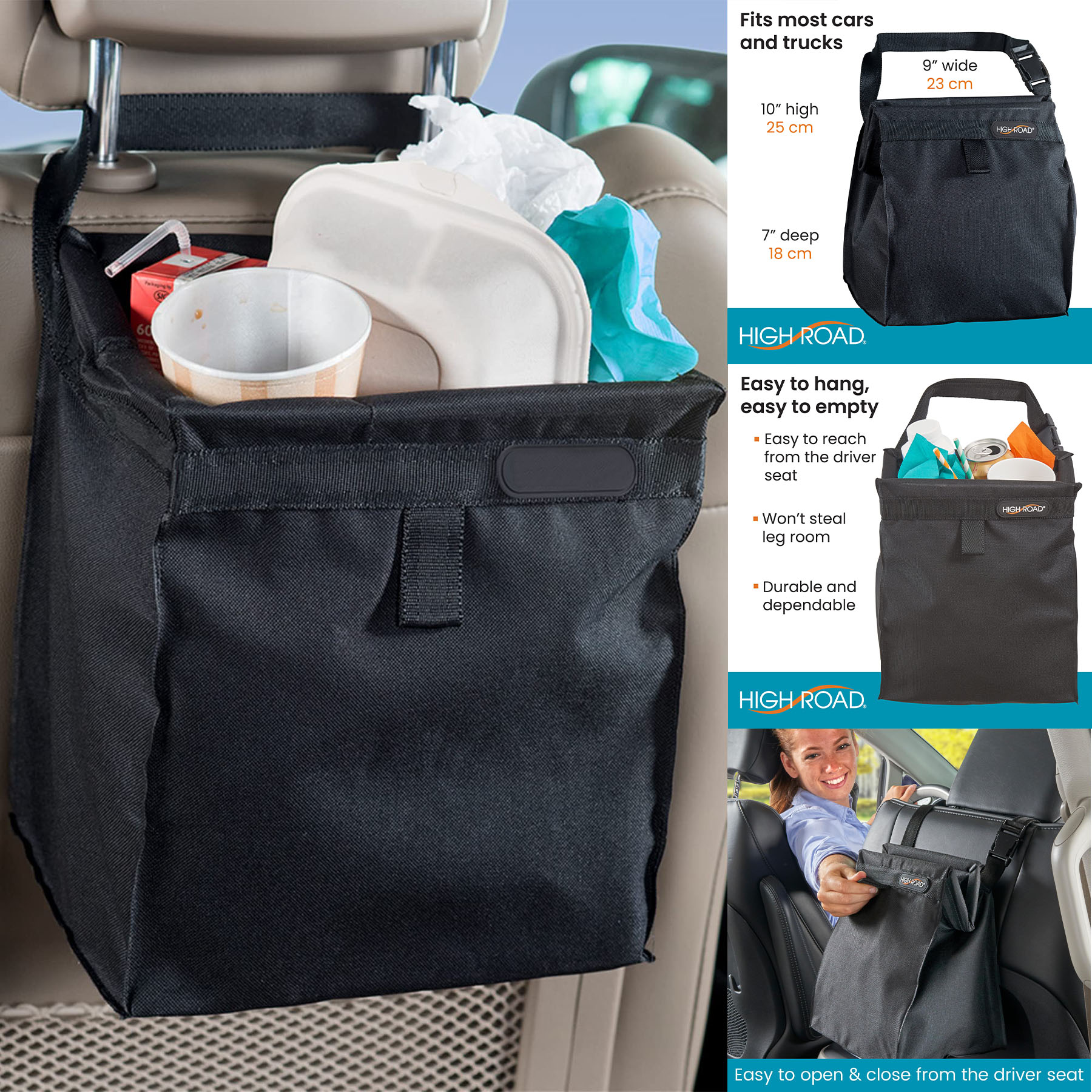 TrashStash Car Trash Bag 1