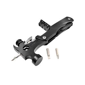 Stainless Steel Hex Wrench Safety Hammer Tool Kit With Flashlight 14