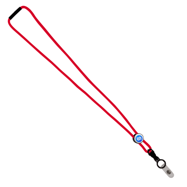 3/16" Nylon Cord Lanyard with Snap-Buckle Release, Standard O-Ring & Slider 92