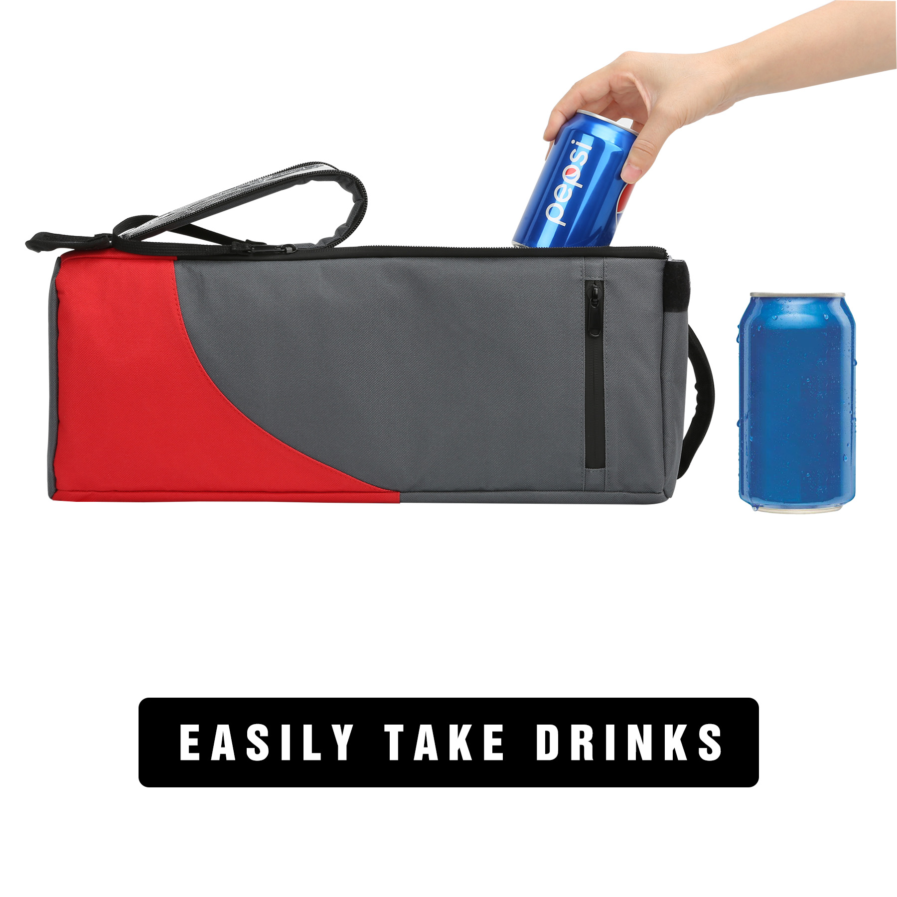 Insulated 6 Can Golf Cooler Bag With Shoulder Strap 3