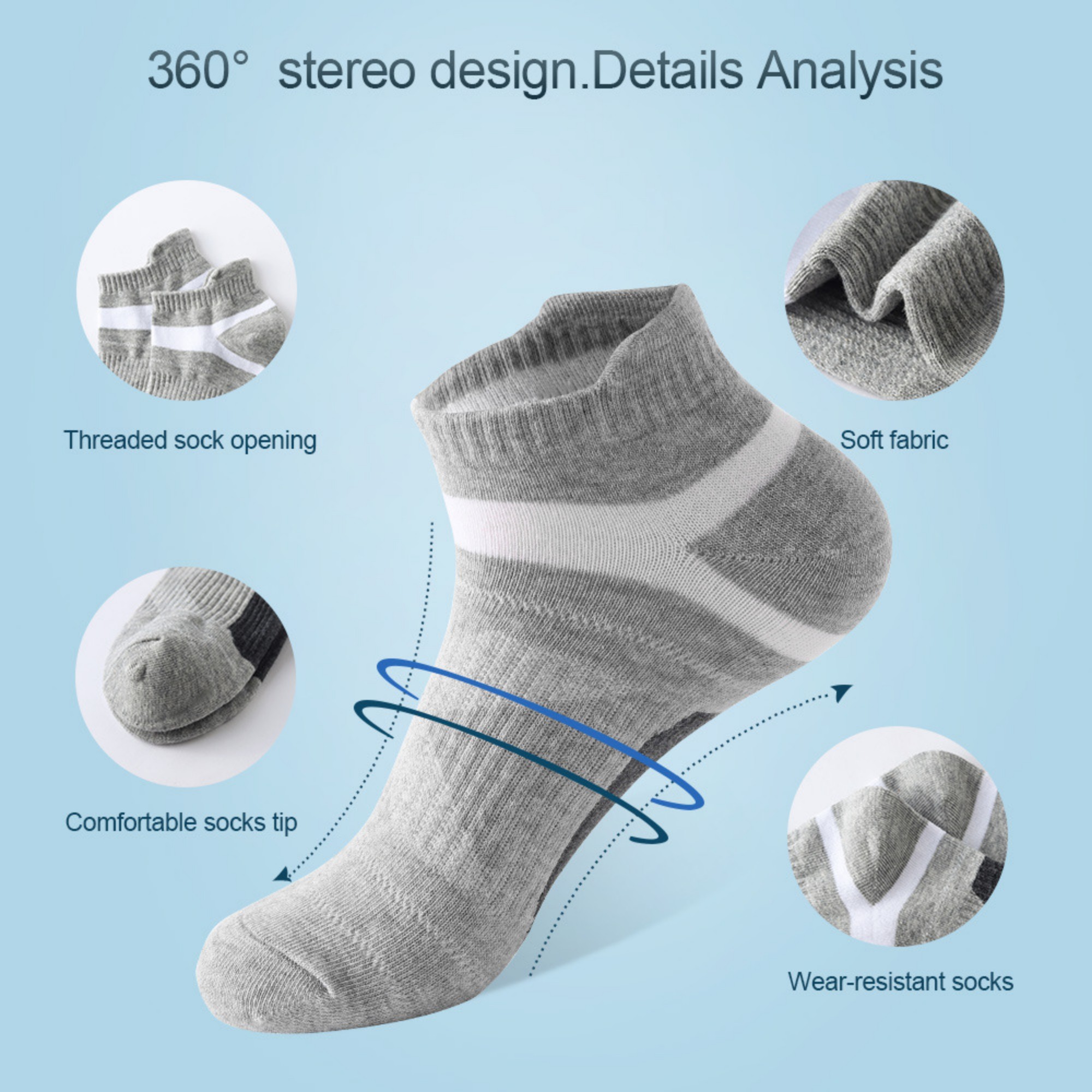 Men's Cotton Sports Socks 1