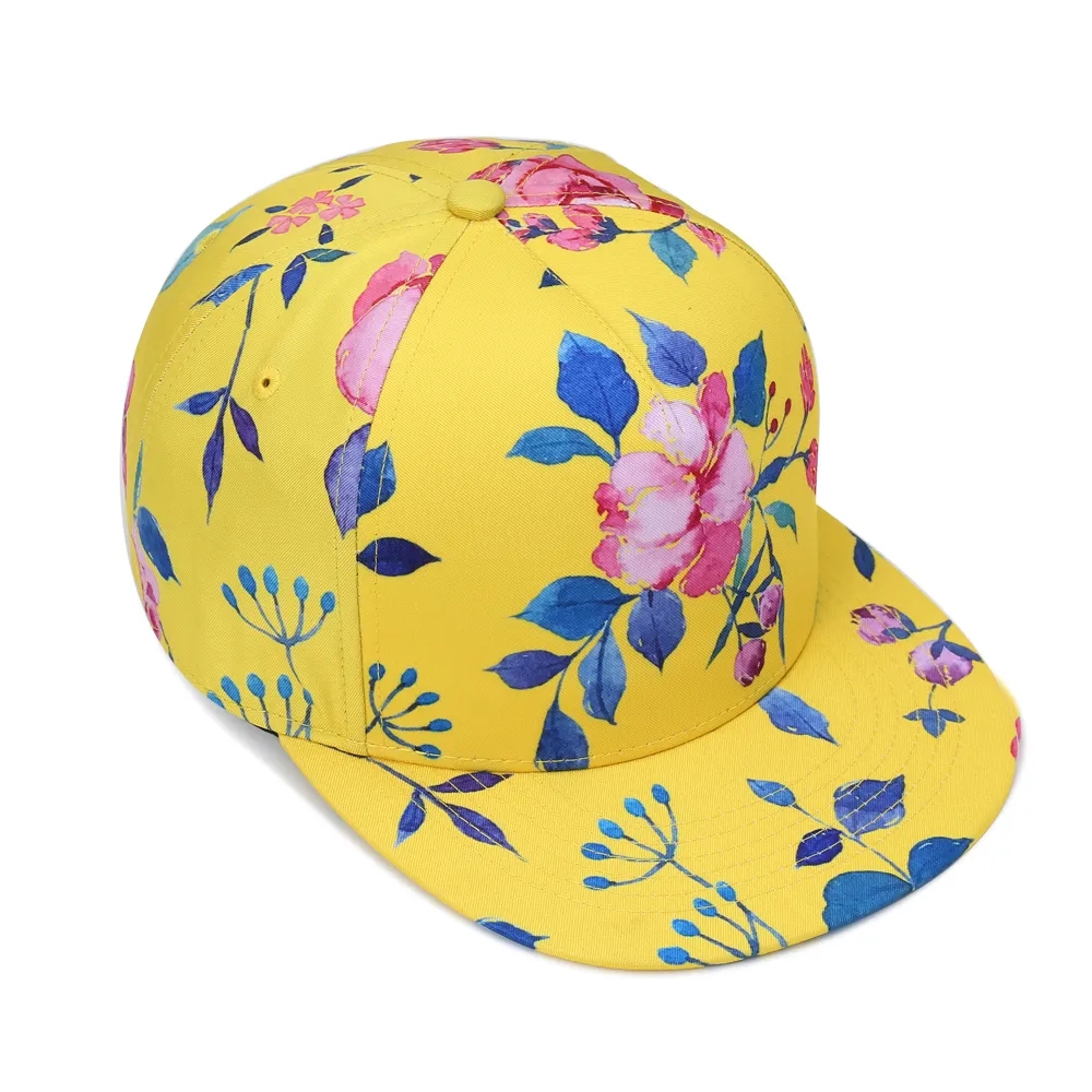 Floral Snapback Hat 1