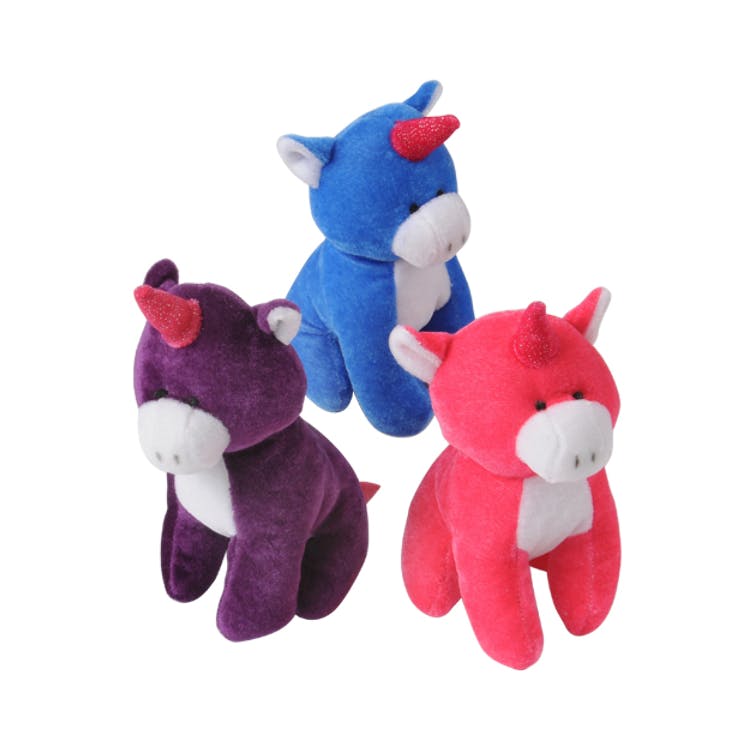 Sitting Unicorn Plush Toys - Assorted 2