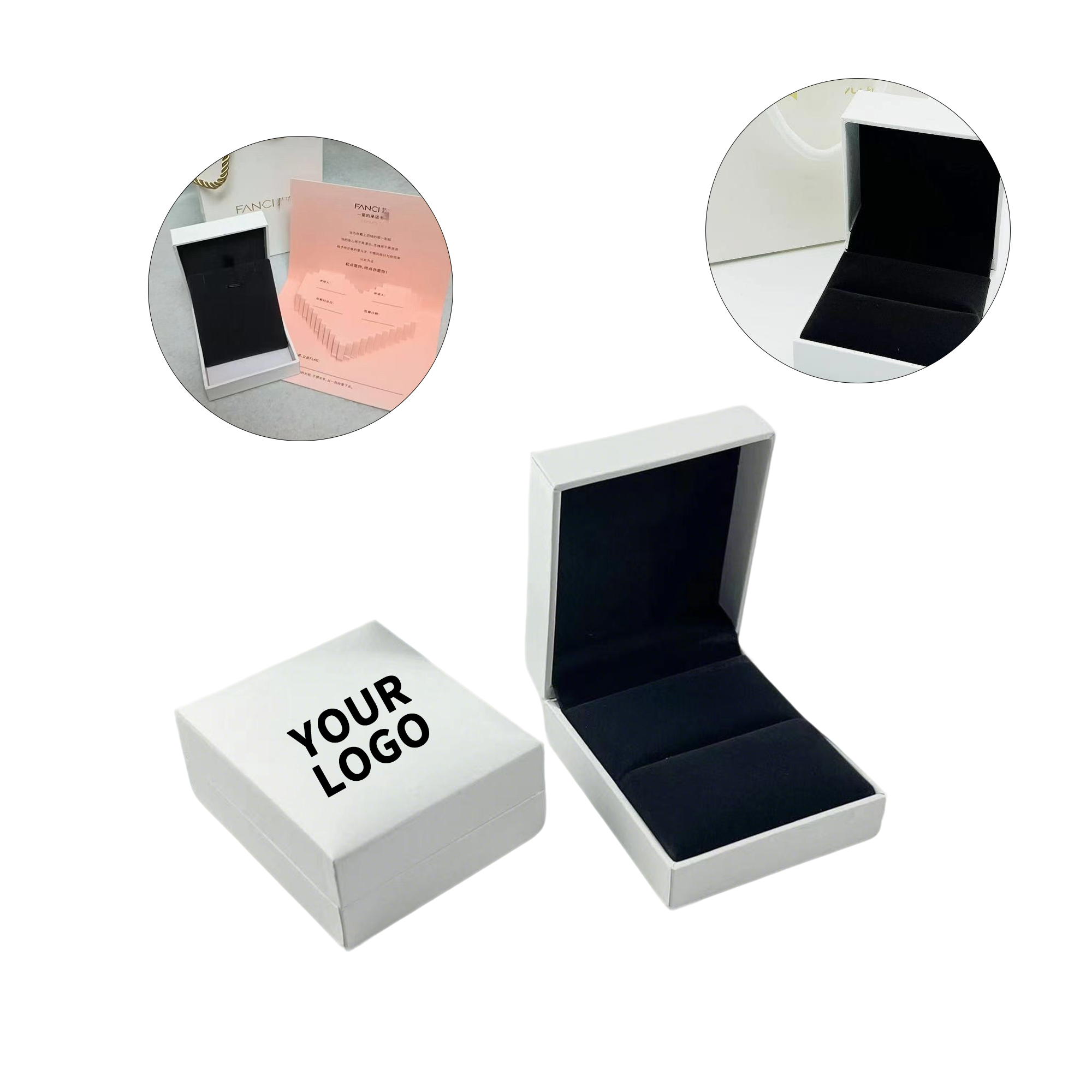 Velvet Pin Presentation Box With Foam Insert 2.6" x 2.8" x 1.33" 2
