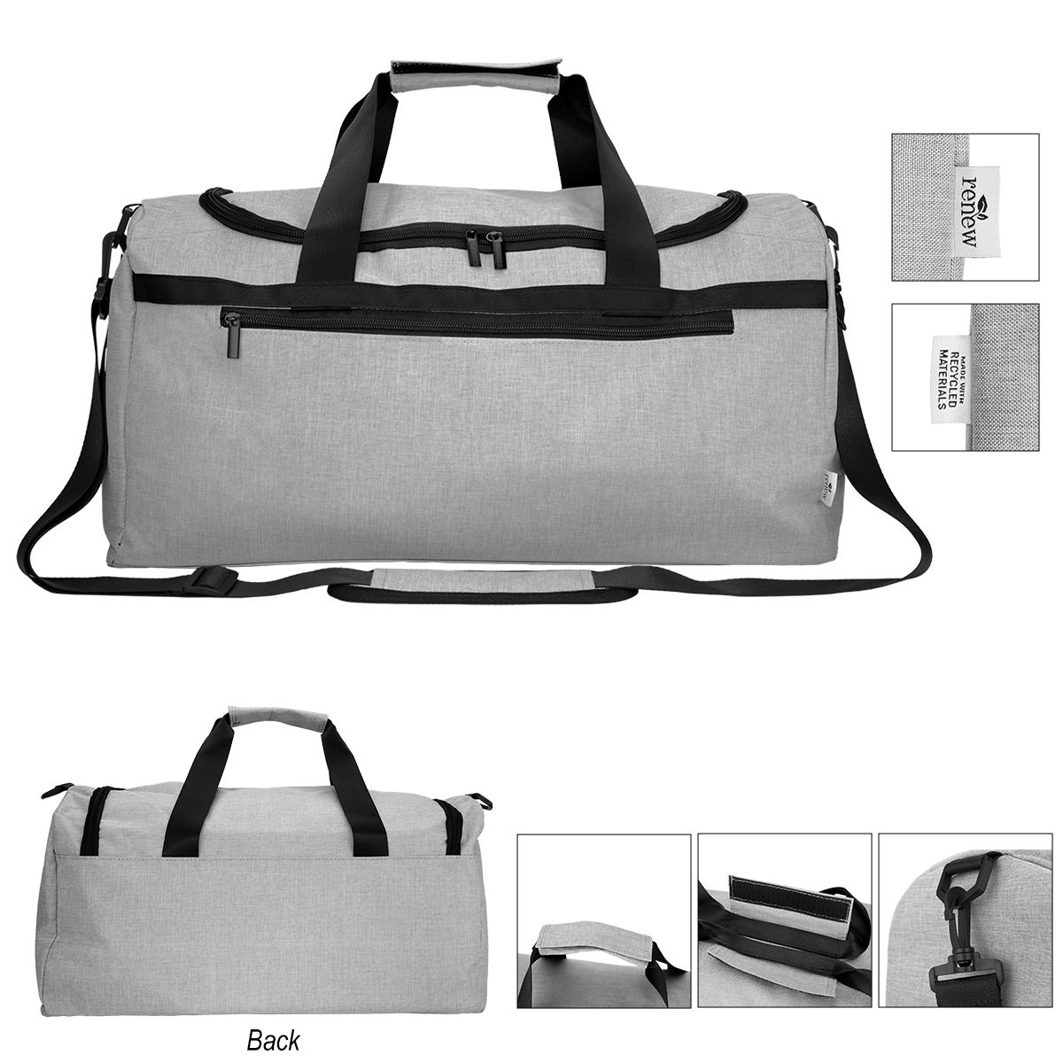 Habitat rPET Heathered Duffel Bag 2