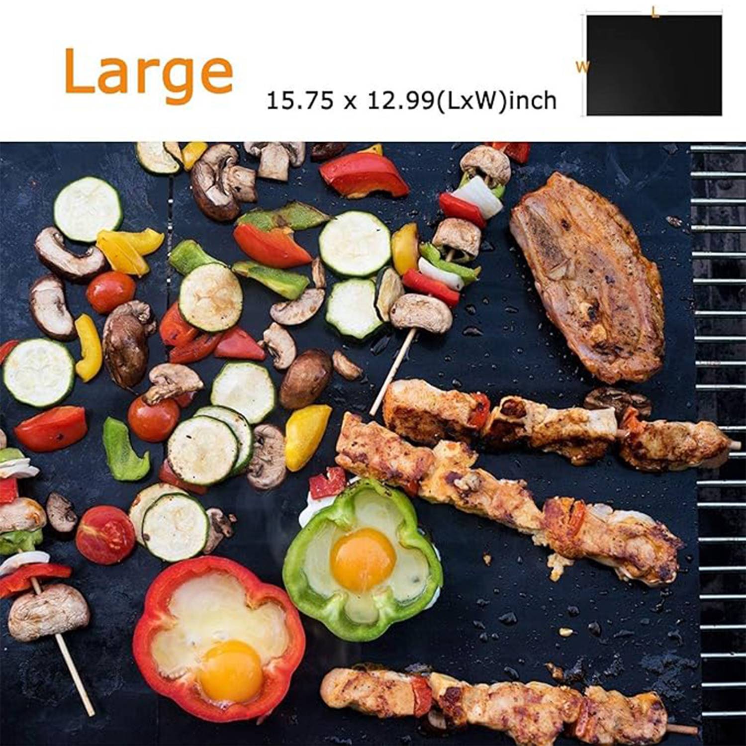 Heat-resistant barbecue mats 4
