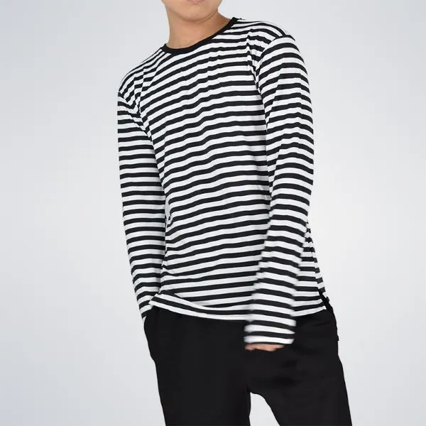 Men's Full Sleeve Striped Hip Hop T-Shirt 1