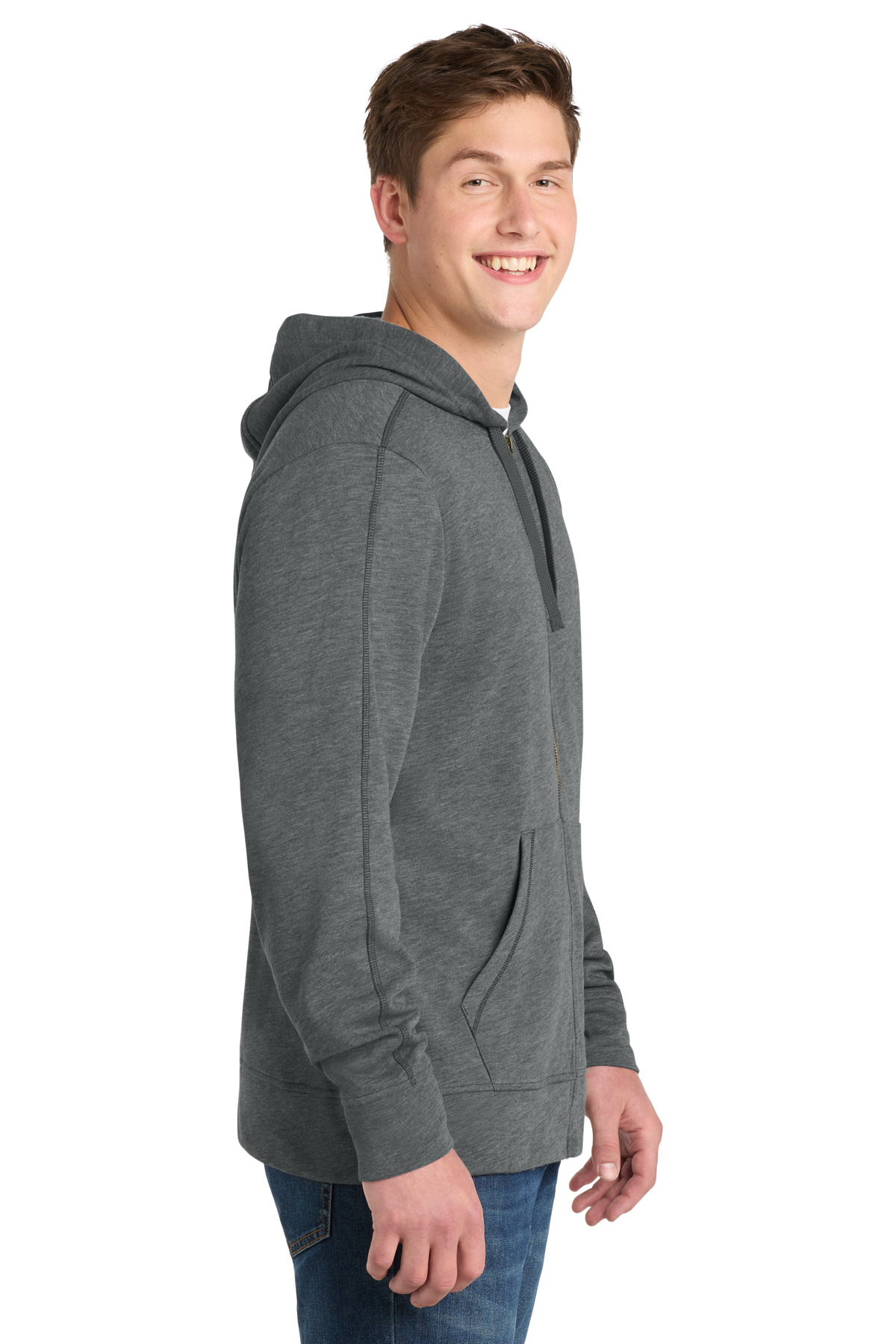 Sport-Tek PosiCharge Tri-Blend Wicking Fleece Full-Zip Hooded Jacket ST293 26
