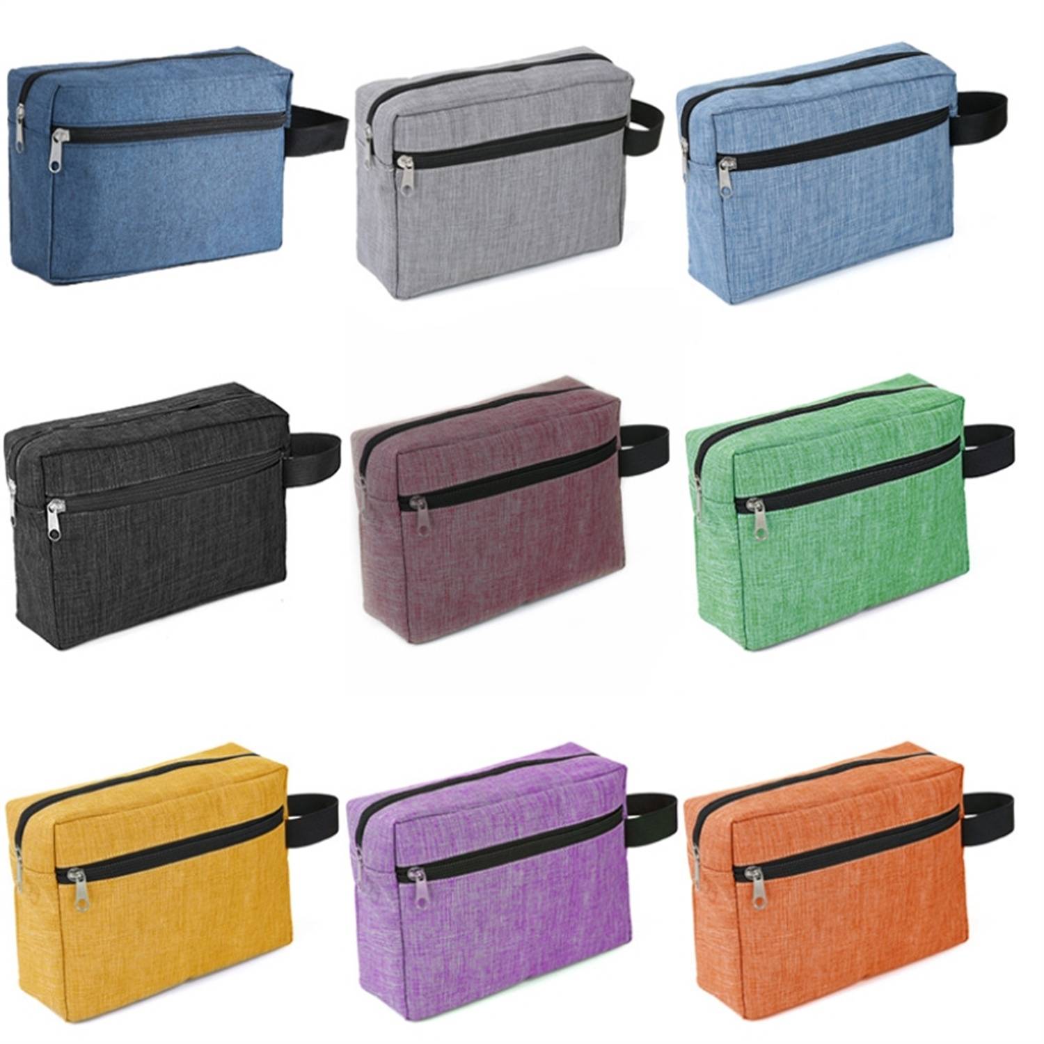 Handheld double layered women's makeup bag 4