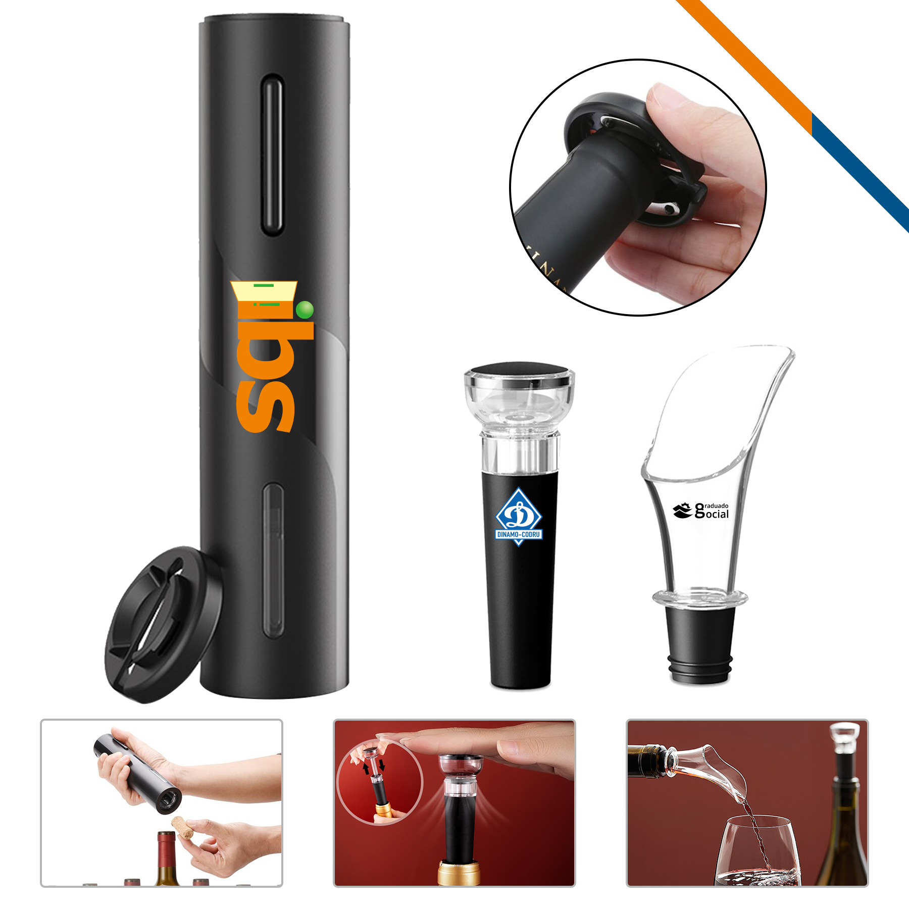 Tular Electric Wine Opener Set 4