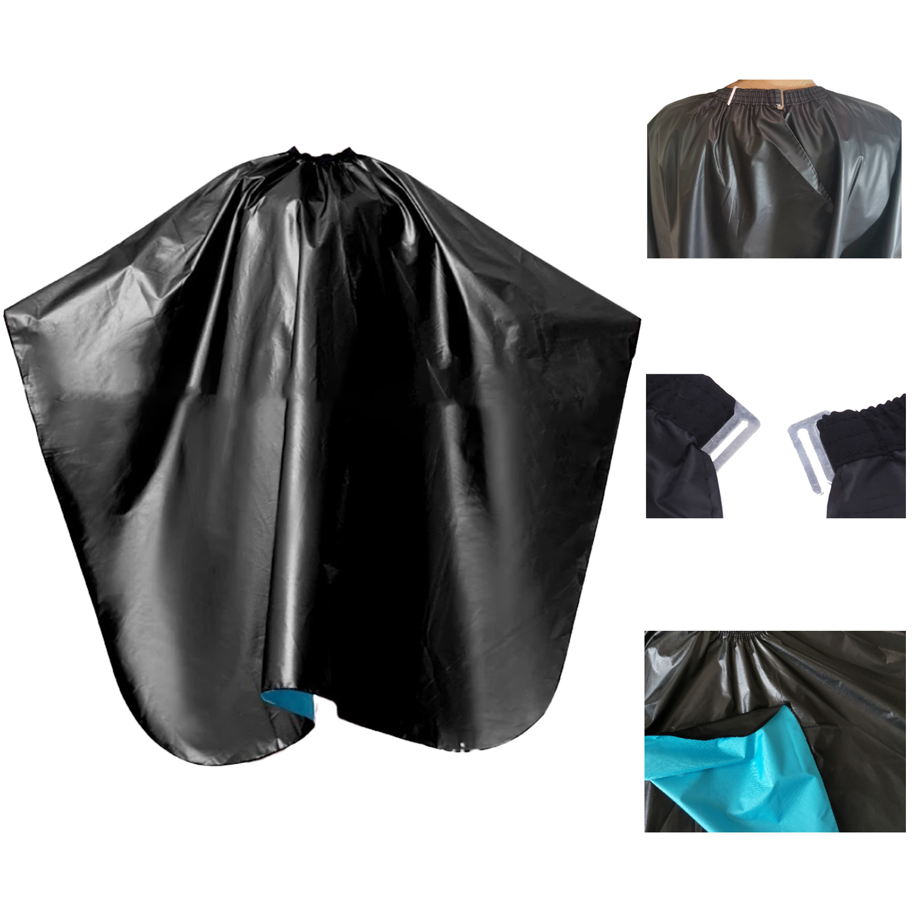Dye Resistant Hair Care Shawl With Snap Closure 1