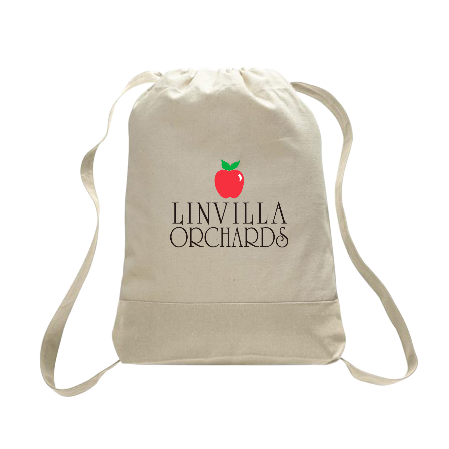 12 Oz. NATURAL 100% HEAVY CANVAS SPORT BACKPACK_R100NBDB 2
