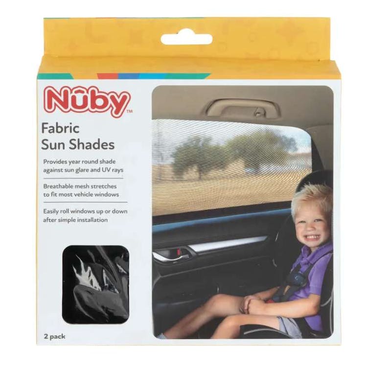 Nuby Fabric Sun Shades - 2 Pack 2