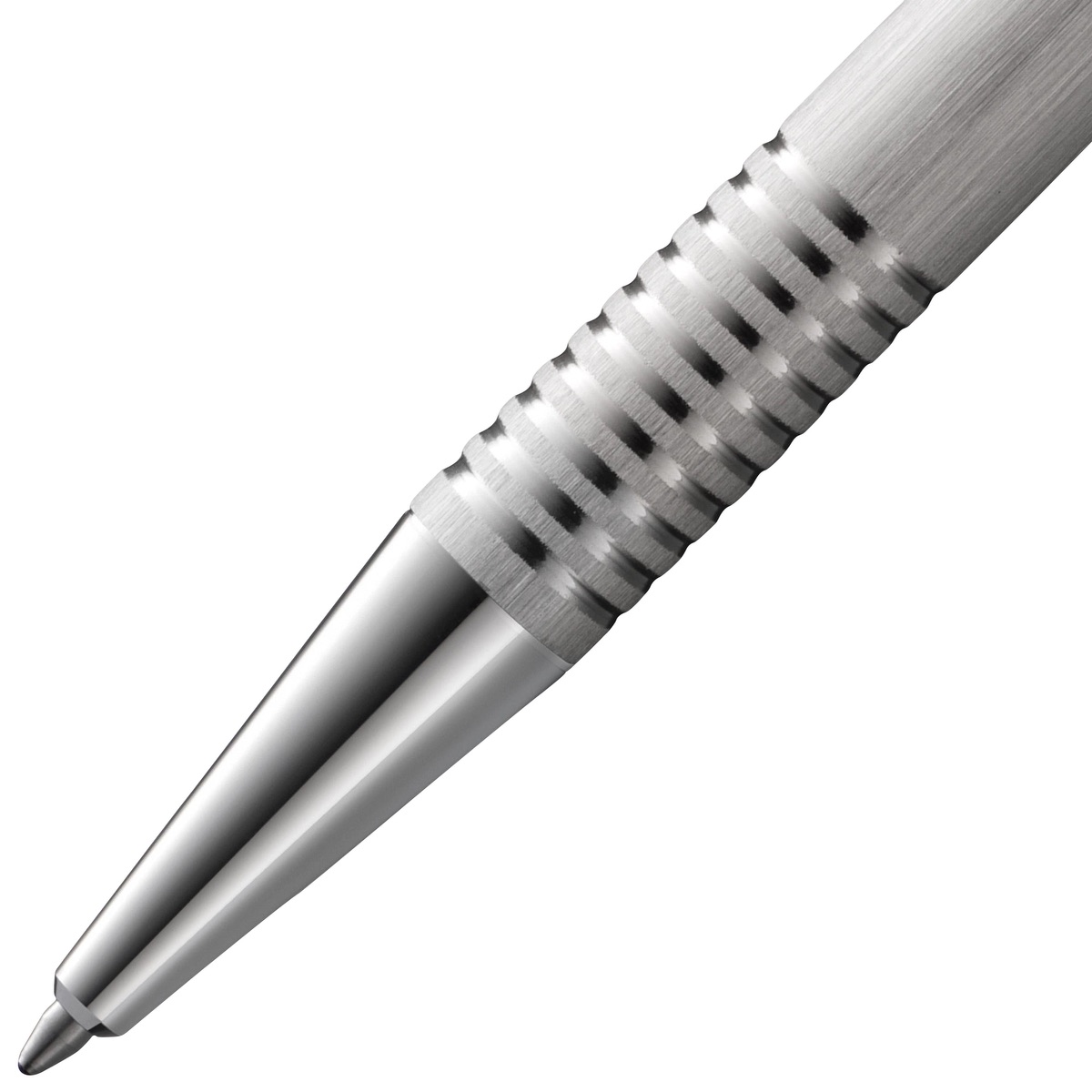 LAMY Logo Brushed Stainless Steel Ballpoint Pen 4