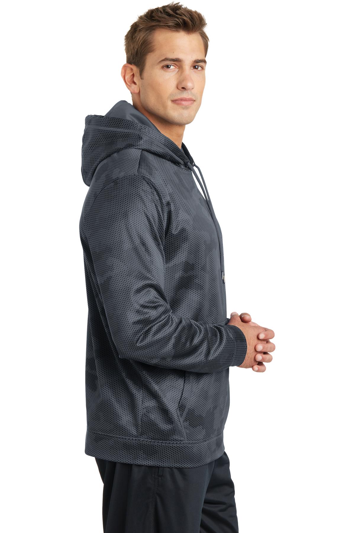Sport-Wick CamoHex Fleece Hooded Pullover