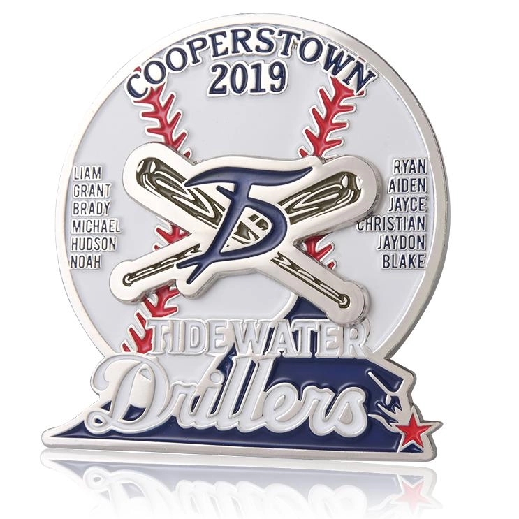 2" Custom Soft Enamel Baseball Pin 6
